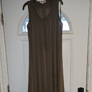 Philosophy Olive Green Sleeveless Midi Dress